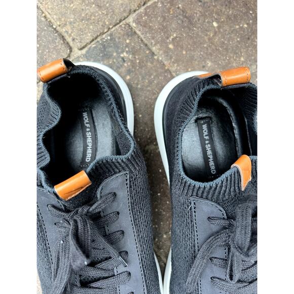 Men's Wolf & Shepherd SupremeKnit trainer black shoes size 12M - Picture 7 of 7